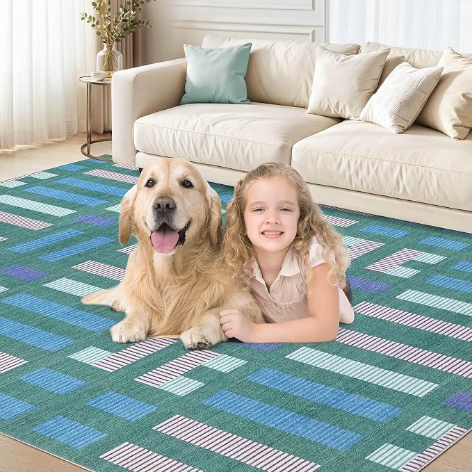 cotiled 5x7 Area Rugs Living Room Rug: Washable Boho Rugs - Image 8