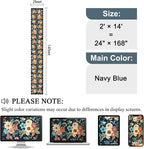 DUKINO 2x14 Long Hallway Runner Rug, Non Slip Floral Washable Runner Rug - Image 2