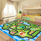Kids Car Rug, soft low-pile surface, non-slip backing, large size - Image 9