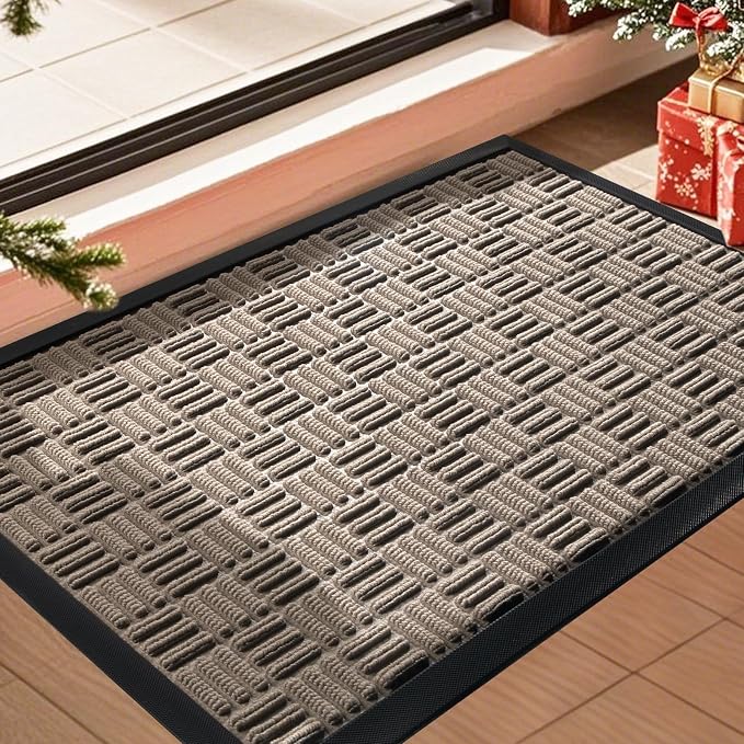 Mibao Front Door Mat, Heavy Duty Durable Welcome Mat by Mibao