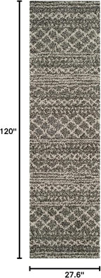 SAFAVIEH Arizona Shag Collection Runner Rug - Image 2