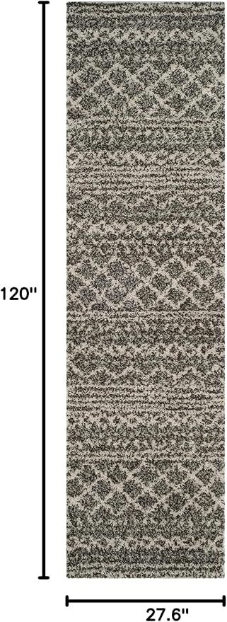 SAFAVIEH Arizona Shag Collection Runner Rug - Image 2