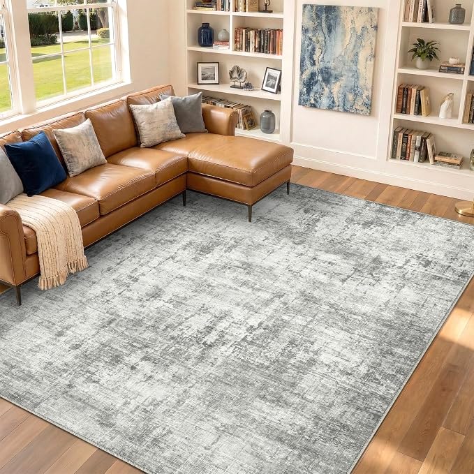 9x12 Area Rugs Washable Living Room Rug-No Slip Soft Carpets Modern Abstract - Image 6
