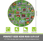 Capslpad Green Car Road Kid Rug Carpet Playmat - Image 2