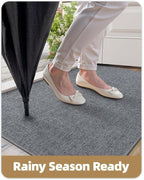 Color&Geometry Ultra Thin Indoor Door Mat 36"x56", Non Slip Rubber Backed Dirt - Image 7