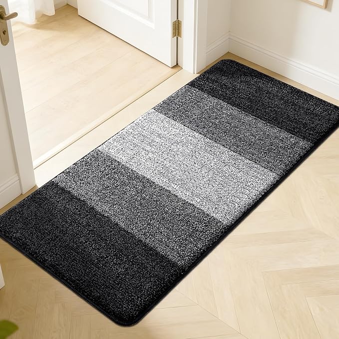 Kitinjoy Indoor Outdoor Door Mat, 50x30 Non-Slip Absorbent Dirt Trapper by Kitinjoy
