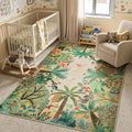 LIVEBOX Washable Jungle Animal Print 6 x 9 Area Rug by LIVEBOX