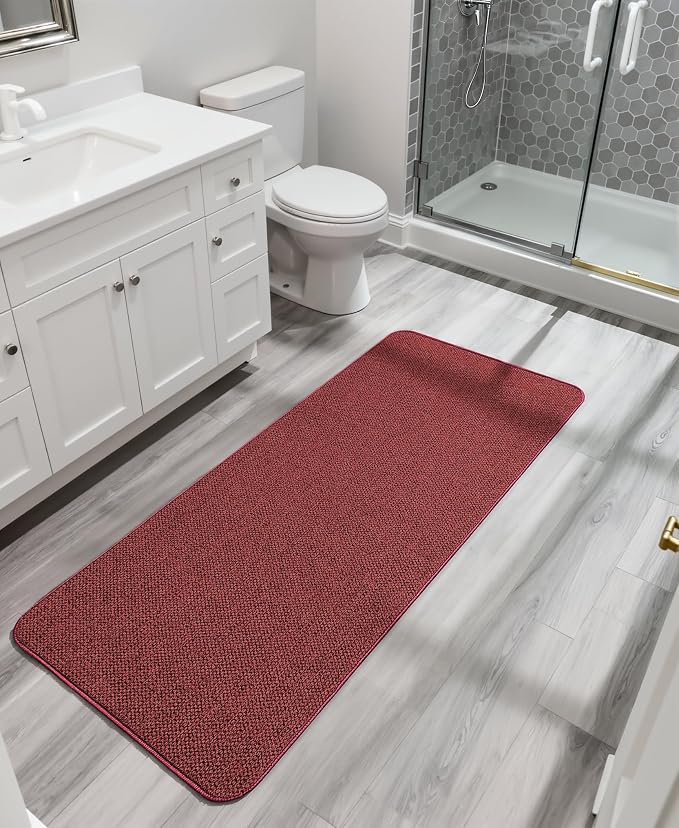 Bosap Bath Mat, Ultra Thin Bathroom Runner Rugs, Large Bath Mats - Image 7