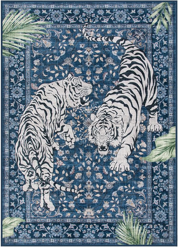 Moynesa Tiger Washable Area Rugs - Image 3