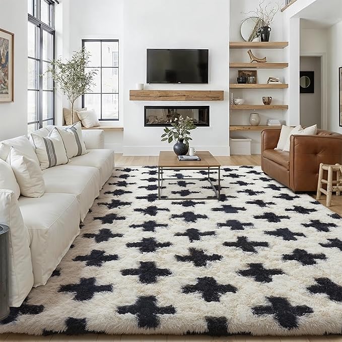 PureCozy Modern Rug 8x10 for Living Room by PureCozy