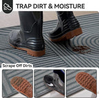 Front Door Mat 36''x59'', Absorbent Dirt Resist Washable Non Slip Low-Profile - Image 2