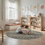 Miukiki Round Rugs 8ft Washable Moroccan Circle Rug - Image 8