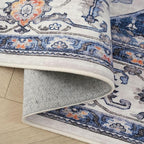 Rugcomf Vintage Medallion Kitchen Rugs Non Slip Washable 2'7"x8' - Image 4