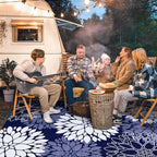 LuxStep Outdoor Rug Waterproof Outdoor Plastic Straw Rug Reversible Patio Rug - Image 3