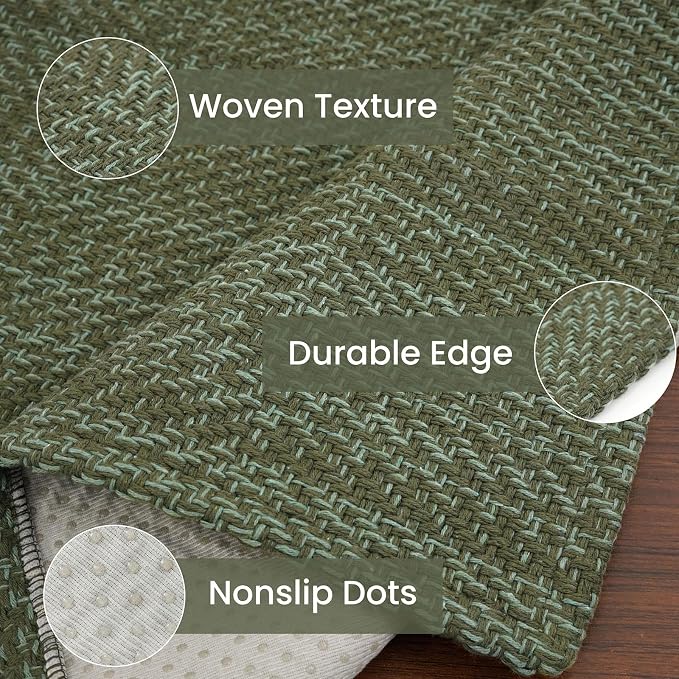 IOHOUZE Small Area Rug 2x3 Washable Woven Rugs - Image 6