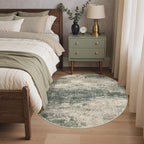 BEIMO Round Rugs 4FT for Living Room Bedroom, Modern Abstract Machine Washable - Image 3