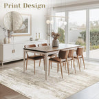 Washable Rug 5x7 Area Rugs for Living Room: Neutral Soft Rug Abstract Non Slip - Image 2