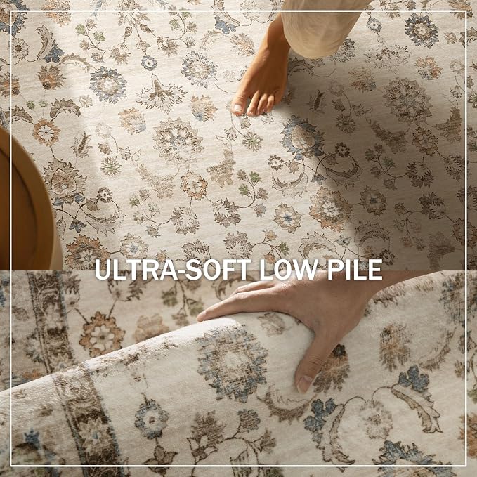 Washable Runners for Hallways Kitchen Rug: 2'6"x8' Kitchen Runner Stain - Image 5