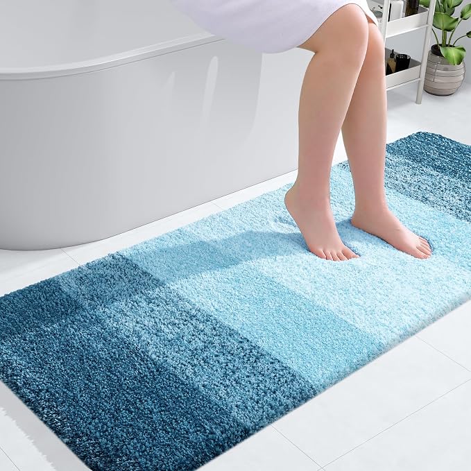 OLANLY Large Bathroom Rugs Mat 54x24, Extra Soft Absorbent Microfiber Bath Rugs by OLANLY
