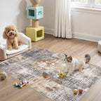 DMOYEST Washable Area Rug: 3x5 ft Abstract Small Rugs - Image 7