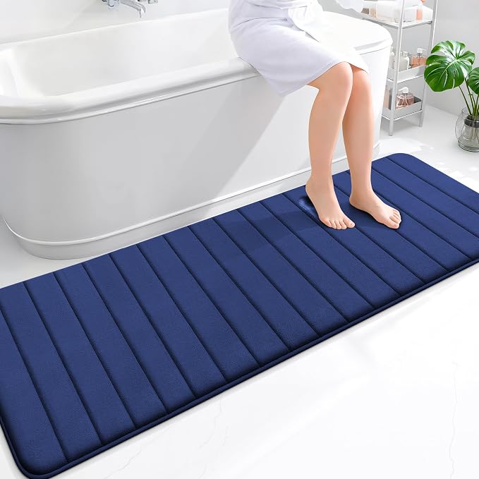 OLANLY Memory Foam Long Bathroom Rugs Runner 70x24, Super Soft Absorbent Bath by OLANLY