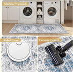 Ileading Boho Kitchen Rugs Set of 3 Washable Kitchen Mats - Image 5