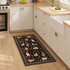 DUKINO 2x4 Runner Rug for Entryway, Animal Dog Print Washable Kitchen Rug - Image 6