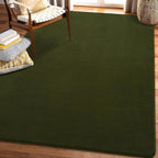 Amearea 5x5 Square Area Rugs for Bedroom Living Room, Olive Green Thickened - Image 8