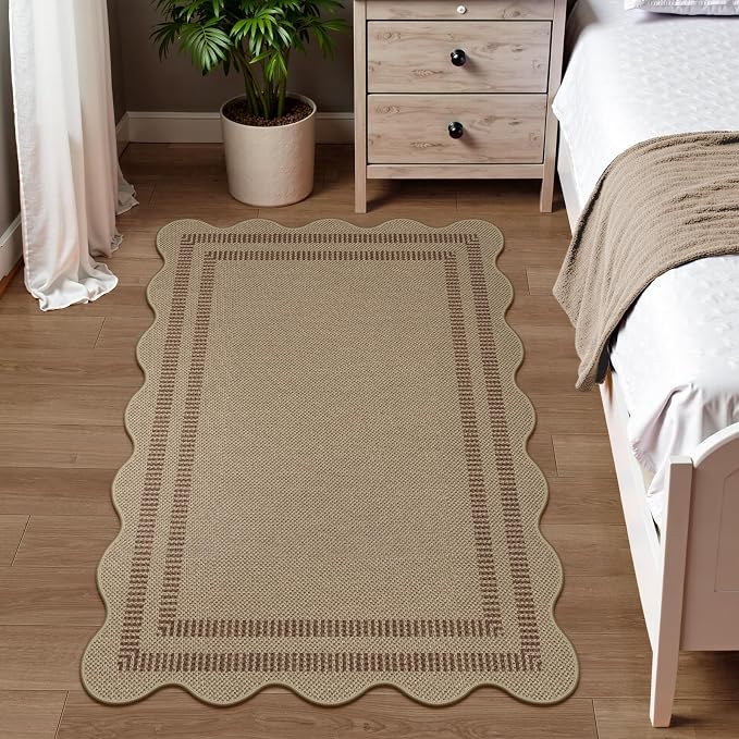 Modern Easy Jute Outdoor Patio Rug, 3x5 Washable Rugs - Image 8