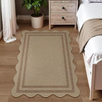 Modern Easy Jute Outdoor Patio Rug, 3x5 Washable Rugs - Image 8