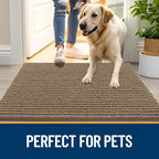 OLANLY Dog Door Mat for Muddy Paws 44x24, Ultra Absorbent Chenille Mud Doormat - Image 6