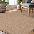 CAMILSON Easy Jute Rug 8x10, Indoor Outdoor Natural Color Fiber Area Rugs - Image 6
