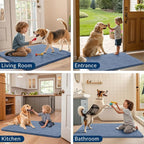 Smiry Dog Door Mat for Muddy Paws 47x20, Absorbent Dirt Trapper, Non-Slip - Image 7