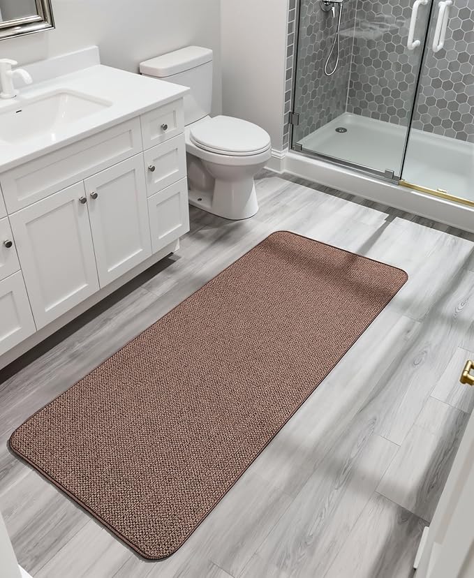 Bosap Bath Mat, Ultra Thin Bathroom Runner Rugs, Large Bath Mats - Image 6
