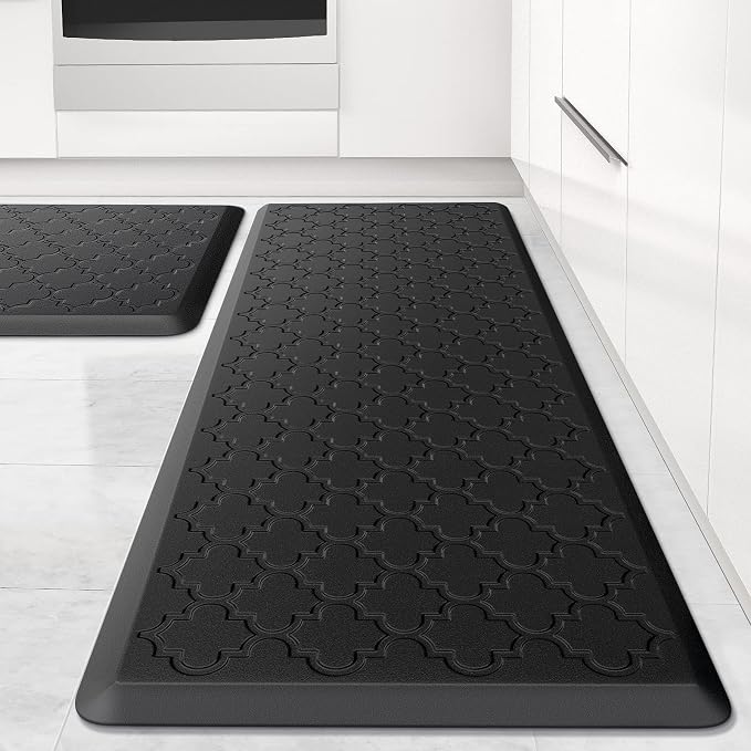 Kitchen Mat Cushioned Anti-Fatigue Floor Mat, Waterproof Non-Skid Ergonomic by SoftDuo