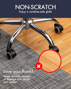 BARoyal Office Chair Mat for Hardwood Floor Under Desk Computer Rolling Chair - Image 2