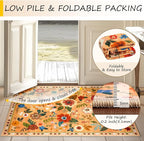RELEANY Floral 6x9 Area Rugs Washable Print Boho Cute Carpet Non Slip Flower - Image 4