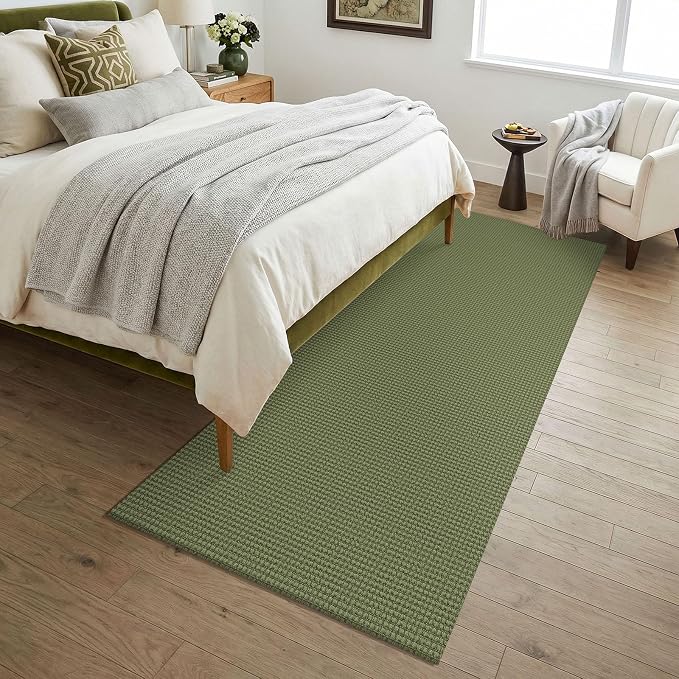 KOZYFLY Woven 3x7 Washable Kitchen Runner Rug, Non Slip Wide Runners - Image 8