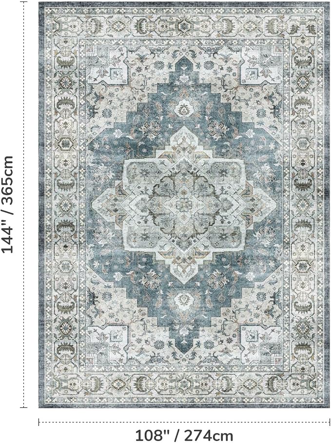 Lessymo Large Area Rugs 9x12 for Living Room, Soft Washable Rug for Bedroom - Image 2