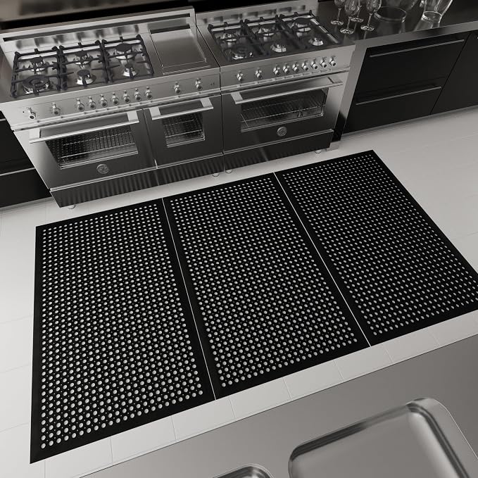 Ottomanson Heavy Duty Rubber Floor Mat – Non-Slip, Waterproof, Restaurants - Image 2
