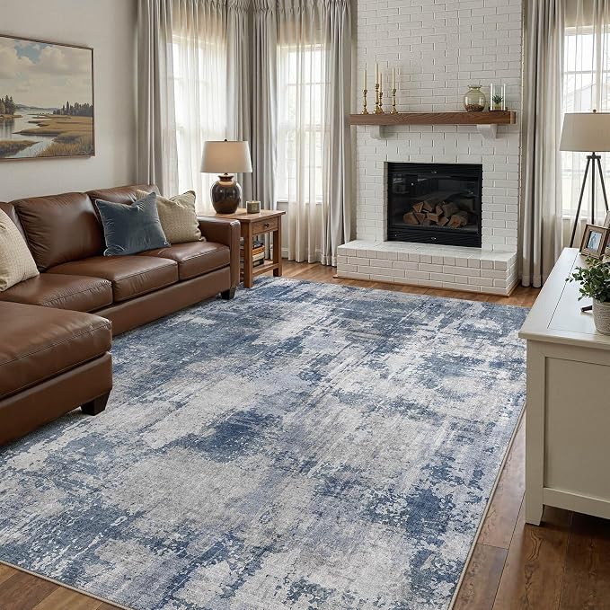DMOYEST 10x14 Area Rug for Living Room, Washable & Non Slip Large Indoor Carpet - Image 4
