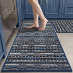 Kitchen Rugs Sets of 2-Non Slip Kitchen Mats by BSICPRO