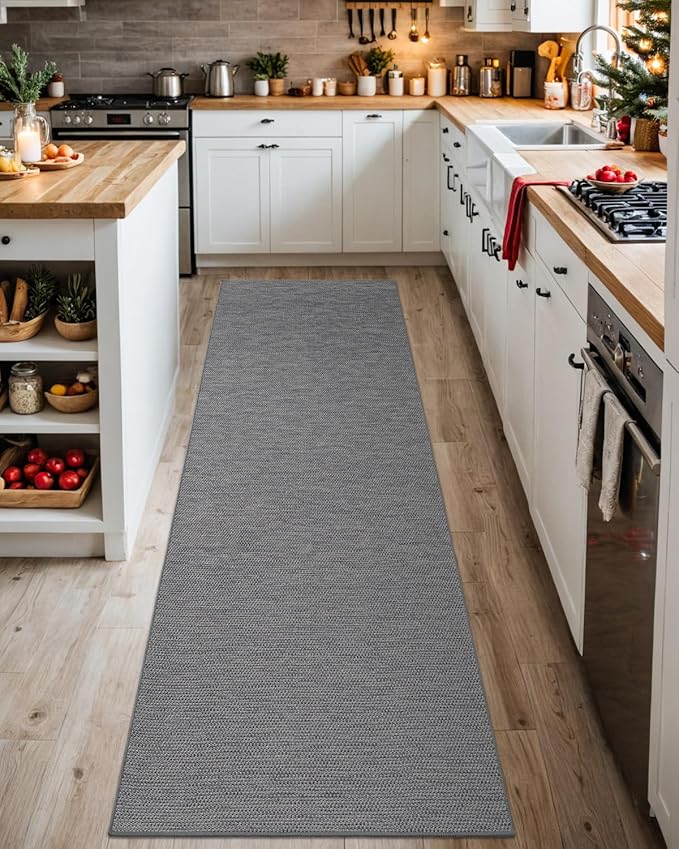 DEXI Hallway Runner Rug 2'4"x10', Non Slip Rubber Backed Runners Carpet - Image 5