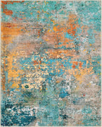 Lahome Modern Abstract Living Room Rug, Washable 8x10 Area Rugs - Image 9