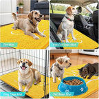 OLANLY Dog Door Mat for Muddy Paws 36x24, Paw Print Design, Absorbs Moisture - Image 7