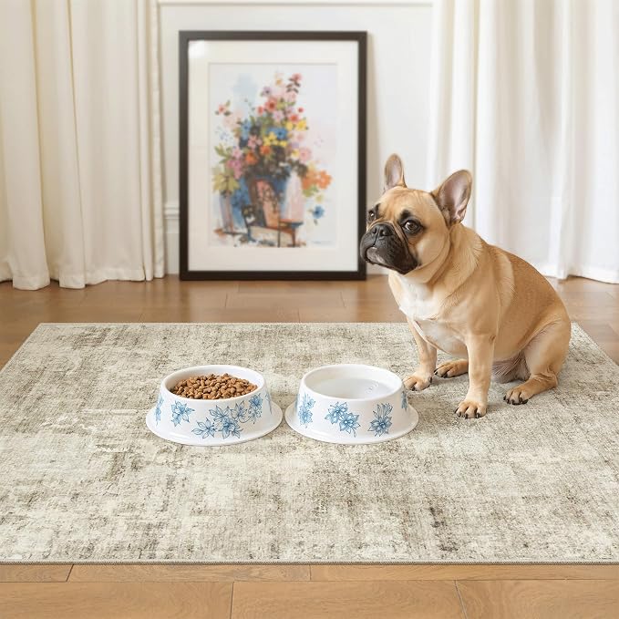 Soalmost 2x3 Washable Rugs for Kitchen, Powder Room Small Area Rug Non-Slip - Image 3