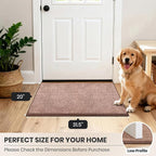 PURRUGS Dirt Trapping Door Mat 20" x 31.5", Non-Slip Machine Washable Entryway - Image 8