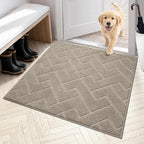 PURRUGS Dirt Trapping Door Mat 36" x 36", Non-Slip Machine Washable Entry Rug by PURRUGS