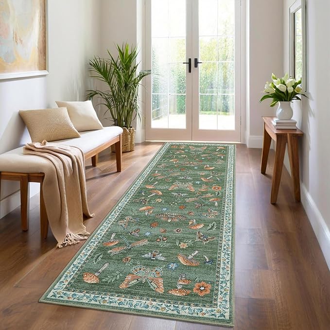ROYHOME Mushroom Insect Rug 2x6 Runners - Image 2