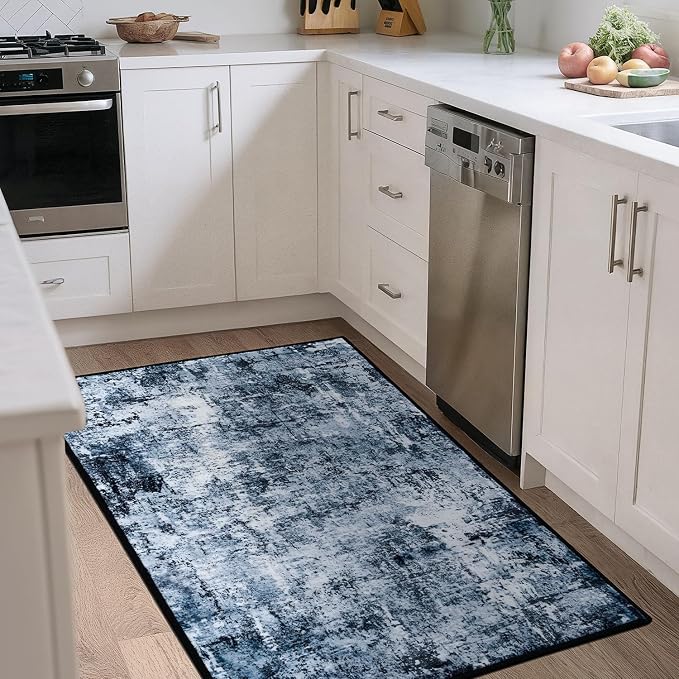 Rugflix 3x6 Entrance Rugs, Entry Rug Washable Non-Slip Stain-Resistant Low Pile - Image 2